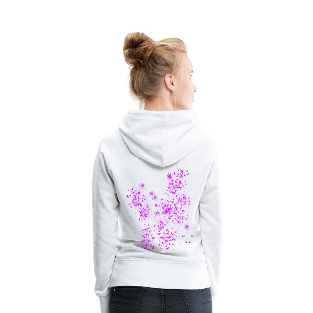 Women Hoodie Pink Wings - Weiß
