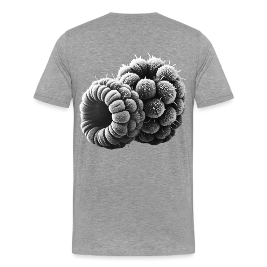 Men T-Shirt Frozen Berries - Grau meliert