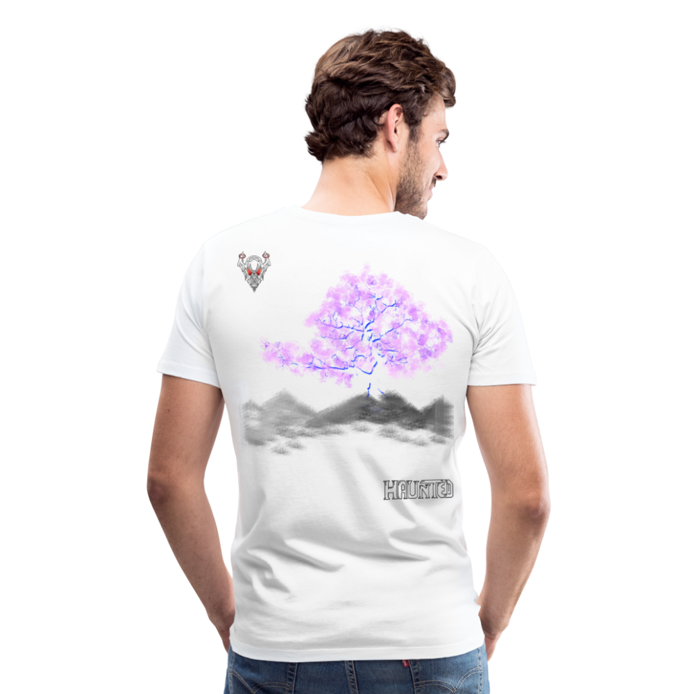 Man T-Shirt Cherry Blossom - Weiß