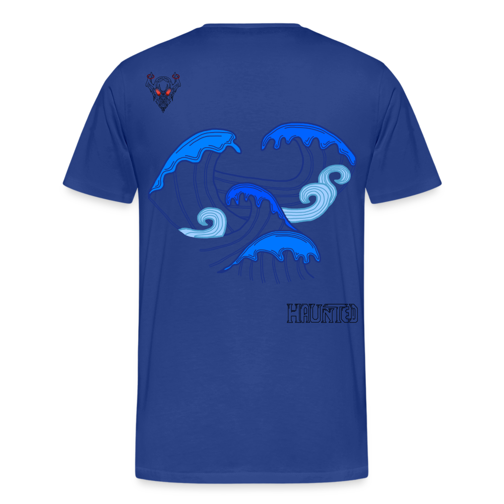 Man T-Shirt Waves clean Dark - Königsblau