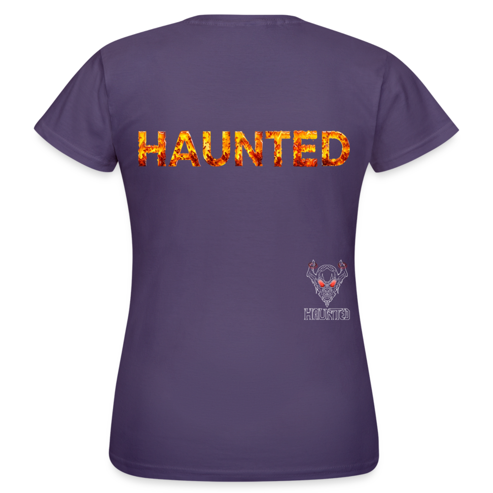Women T-Shirt Amber Flame Essence - Dunkellila