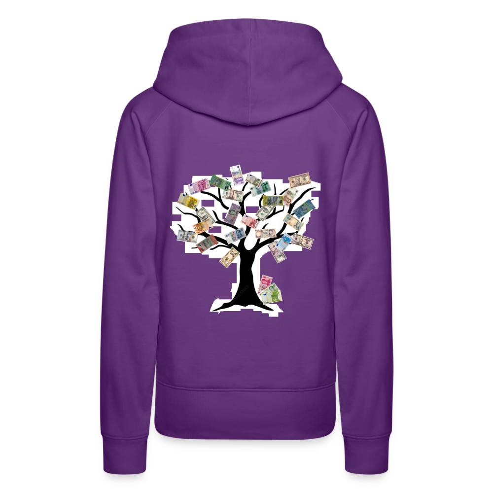 Women Hoodie Money Tree - Purple
