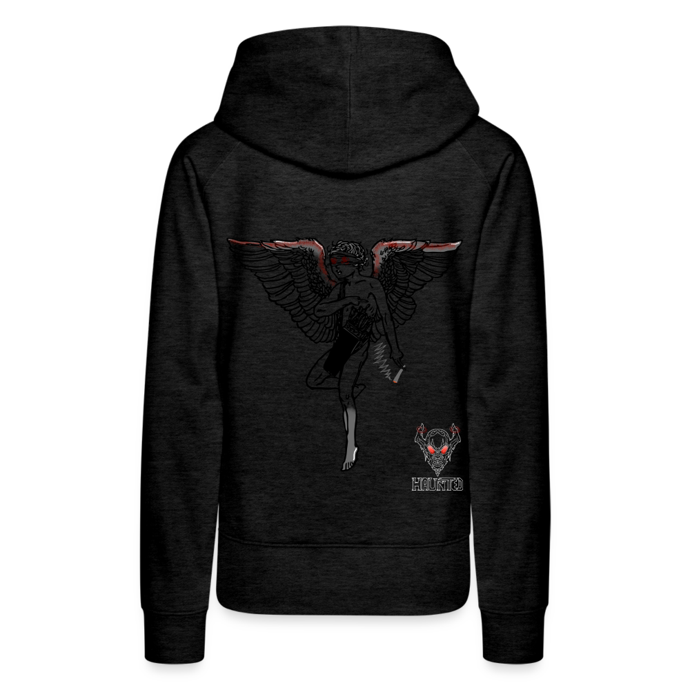 Woman Hoodie There Is No Heaven bloody - Anthrazit