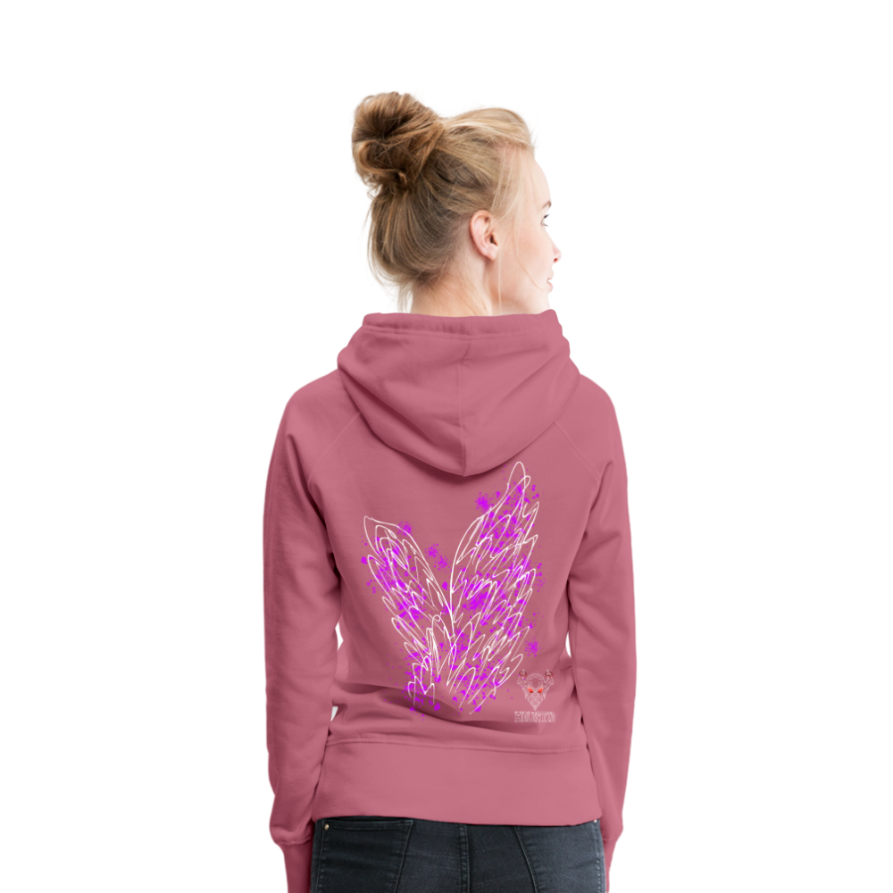 Women Hoodie Pink Wings - Malve