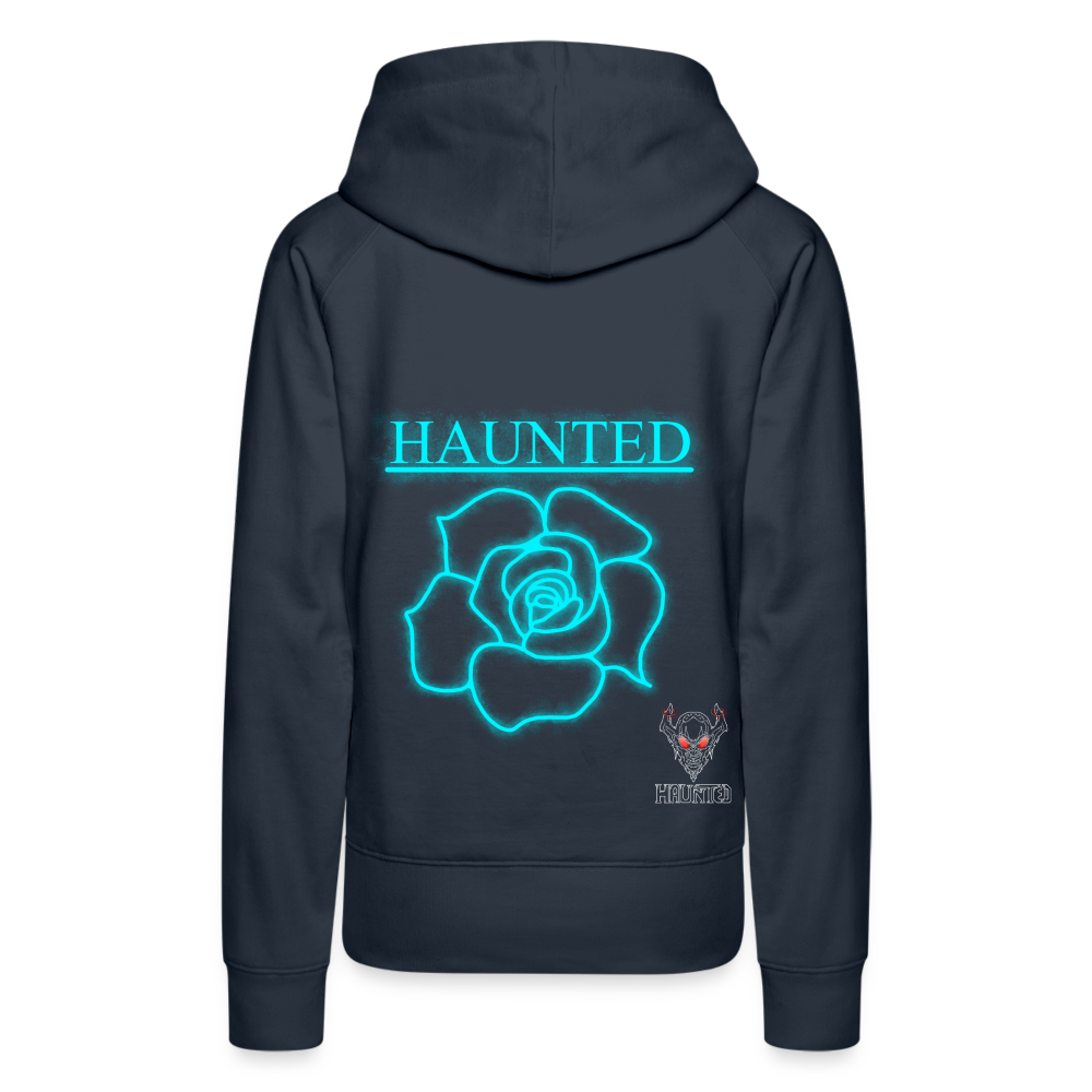 Women Hoodie Original Neon Rose - Navy