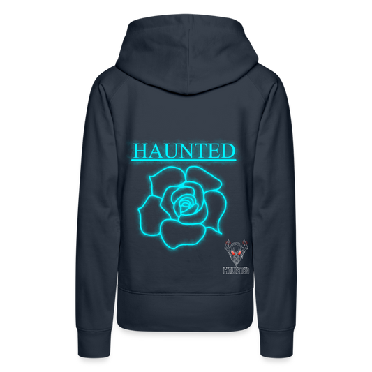 Women Hoodie Original Neon Rose - Navy