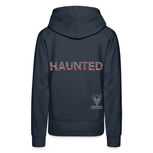 Women Hoodie Haunted Doodle Dreams - Navy