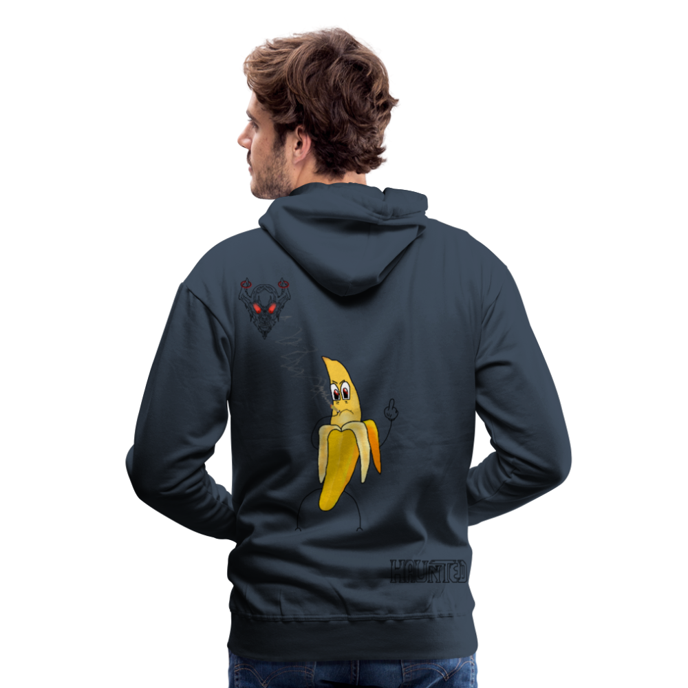 Man Hoodie Pissed Bananna - Navy