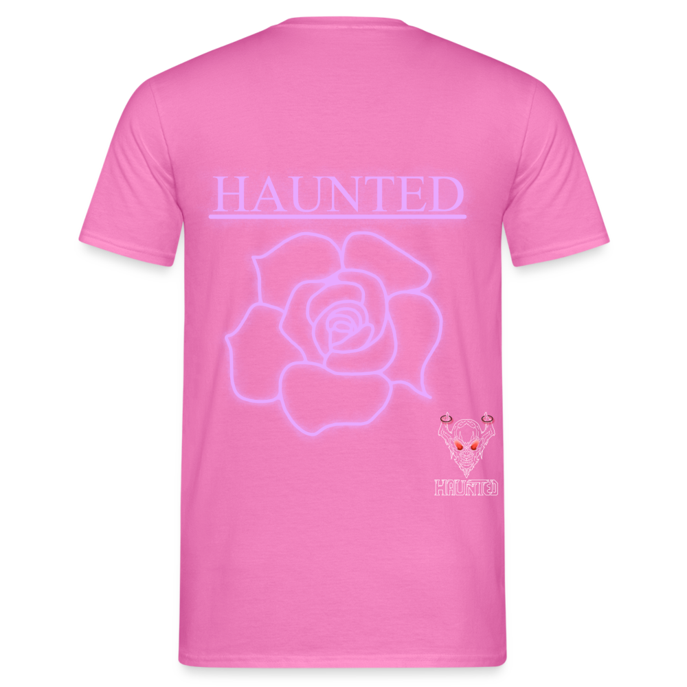 Men T-Shirt Light Pink Neon Rose - Pink