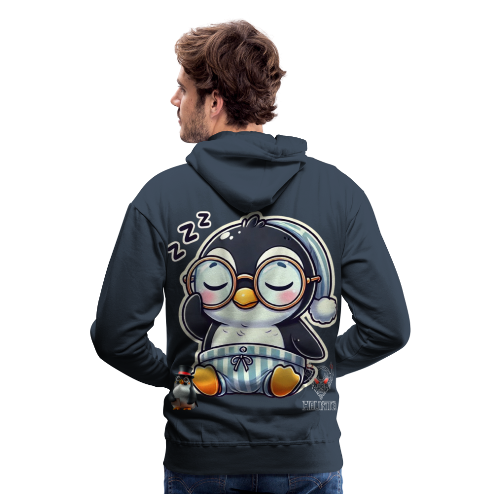 Men Hoodie Sleepy KasPenguin - Navy