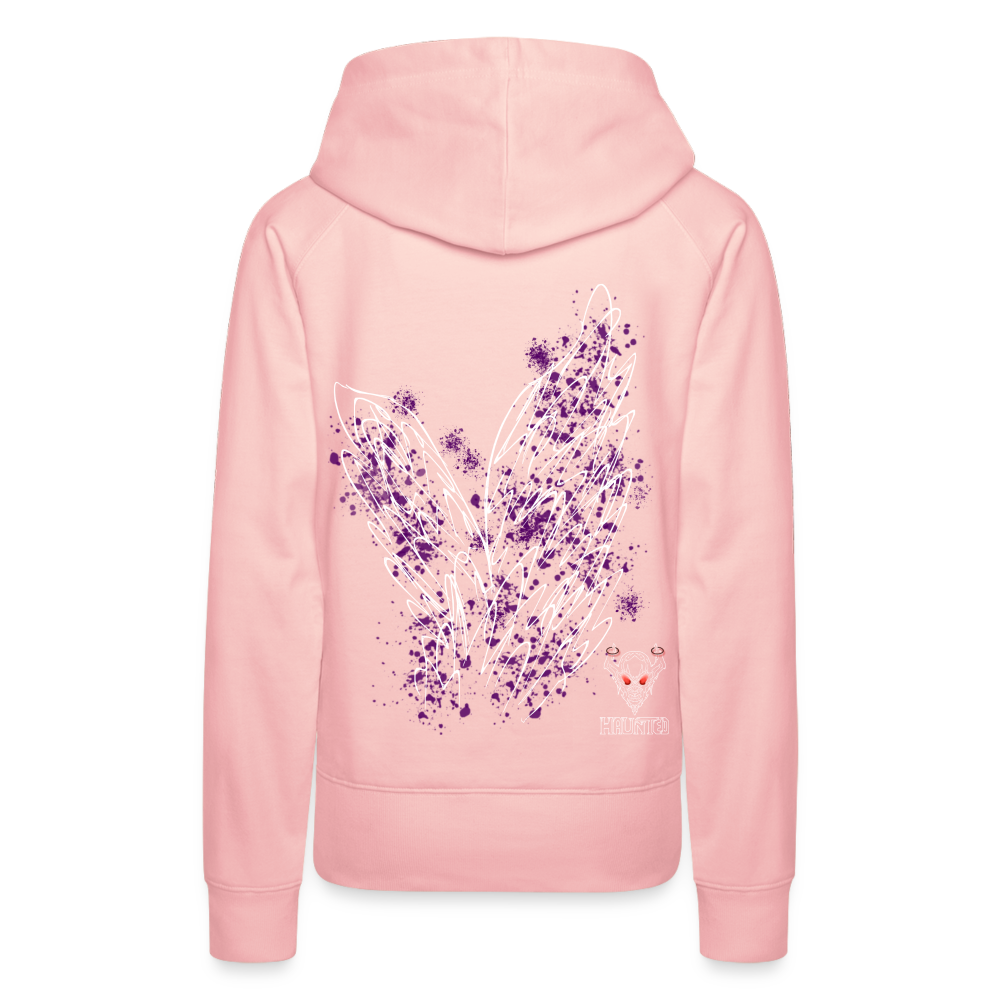 Women Hoodie Purple Wings - Kristallrosa