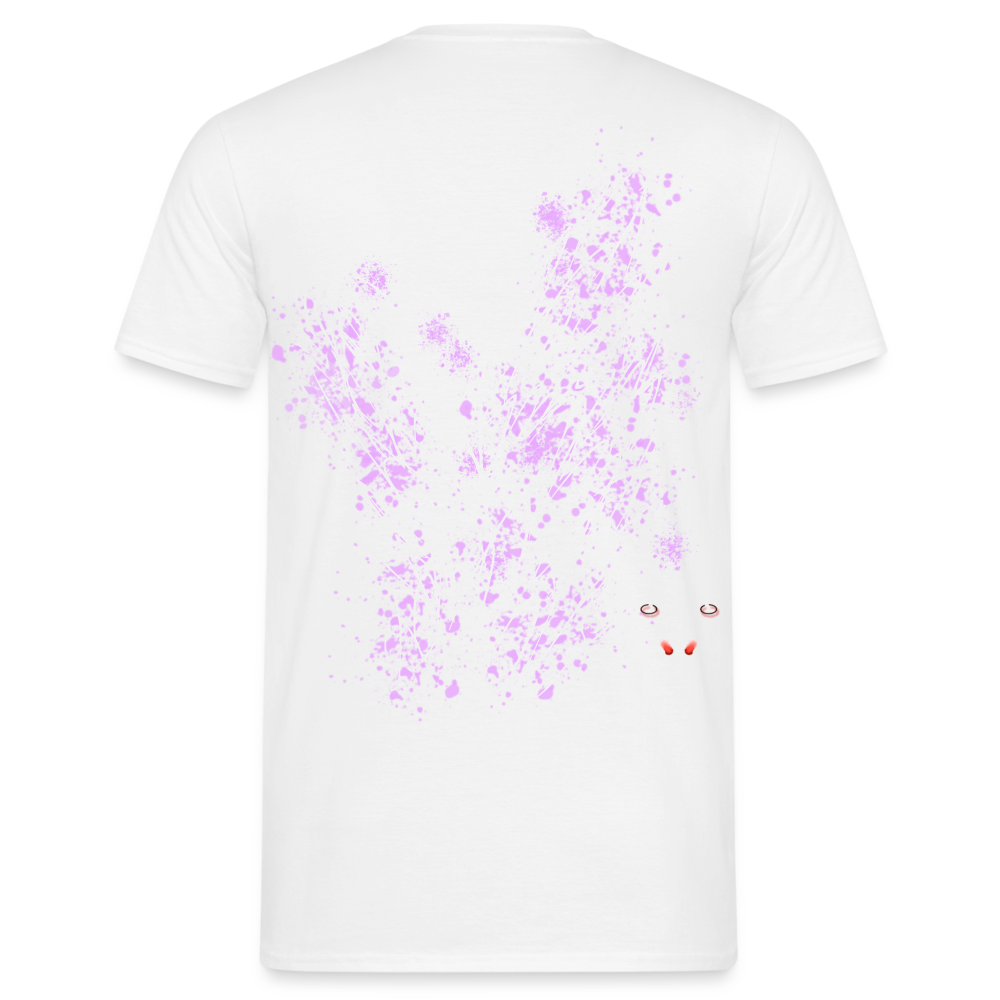 Men T-Shirt Light Purple Wings - Weiß