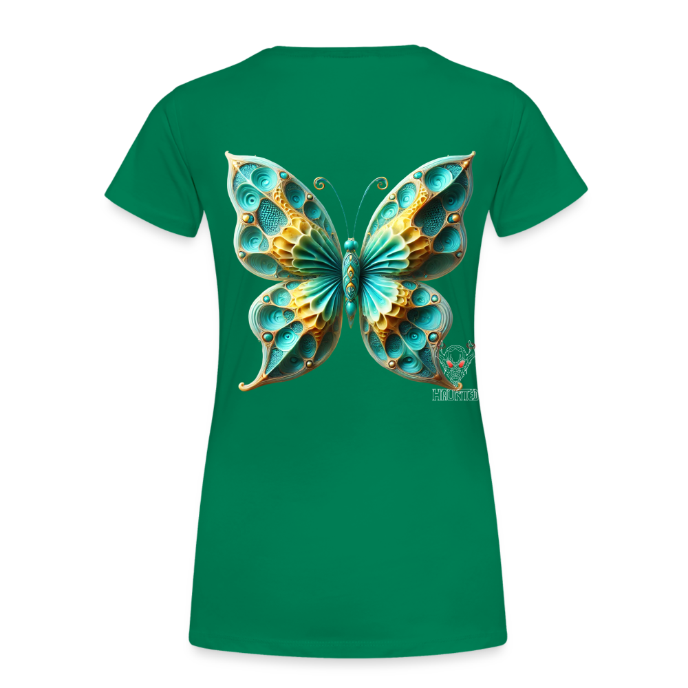 Woman T-Shirt Aqua Wing Symphony - Kelly Green