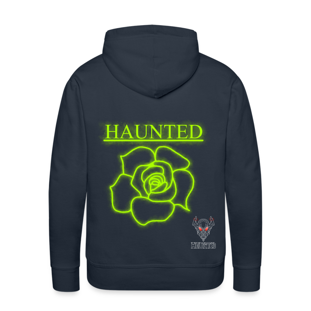 Men Hoodie Poison Neon Rose - Navy