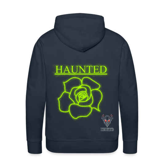 Men Hoodie Poison Neon Rose - Navy