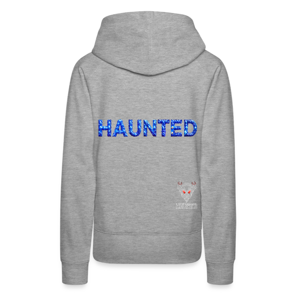 Women Hoodie Sapphire Night Glow - Grau meliert