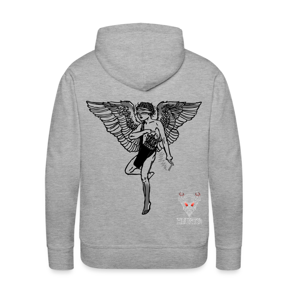 Men Hoodie Angel - Grau meliert