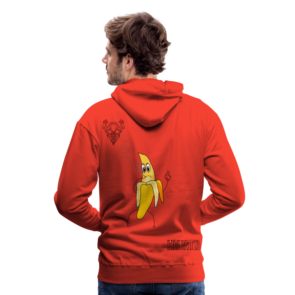 Man Hoodie Pissed Bananna - Rot