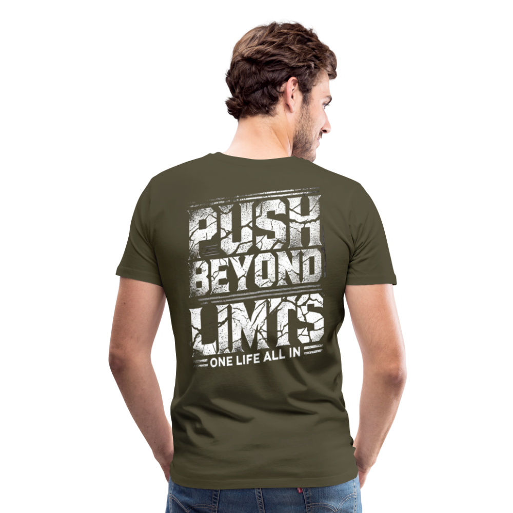 Men T-Shirt Push Beyond Limits - Khaki