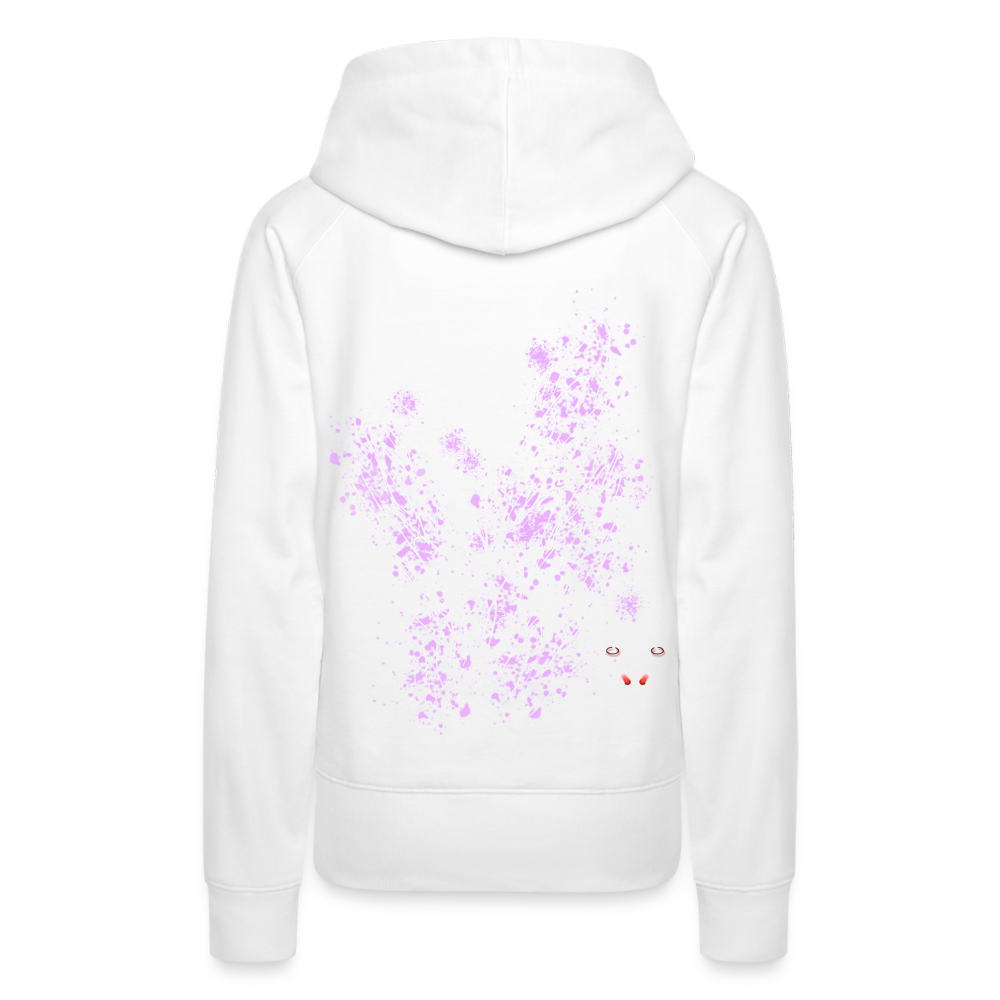 Women Hoodie Light Purple Wings - Weiß