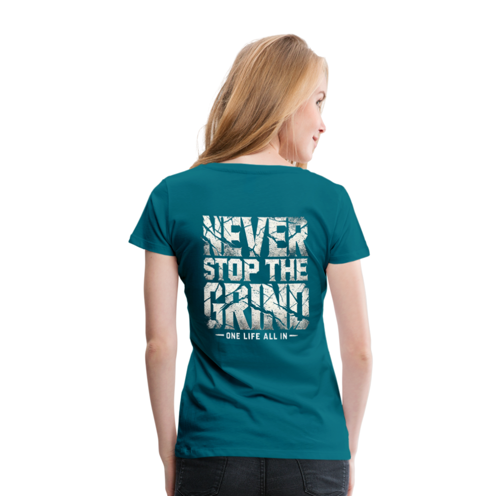 Women T-Shirt Never Stop The Grind - Divablau
