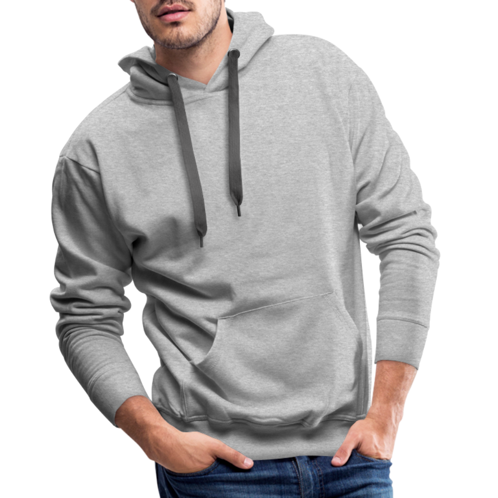 Men Hoodie Waves Light - Grau meliert