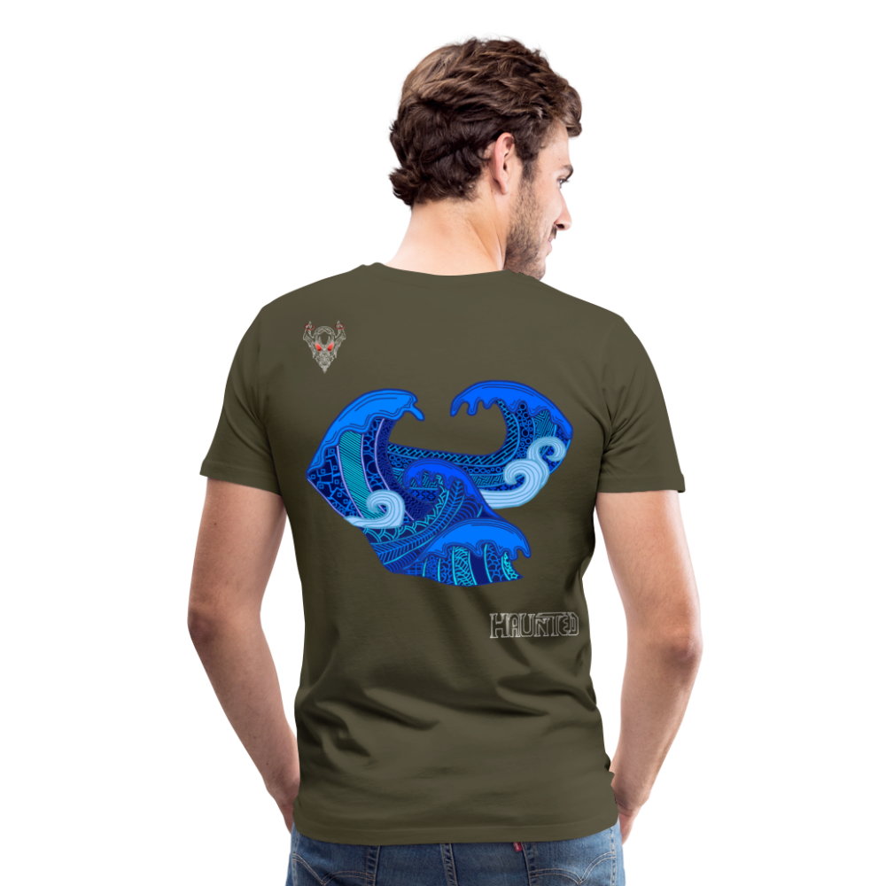 Man T-Shirt Waves Light - Khaki