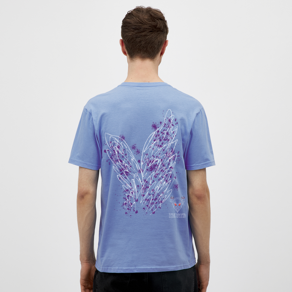 Men T-Shirt Purple Wings - carolina blue