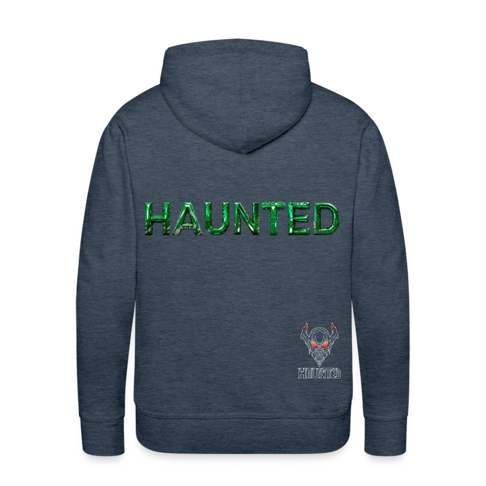 Men Hoodie Mystic Emerald Dew - Jeansblau