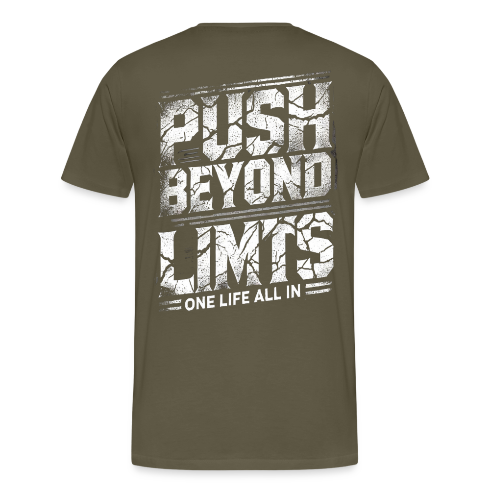 Men T-Shirt Push Beyond Limits - Khaki