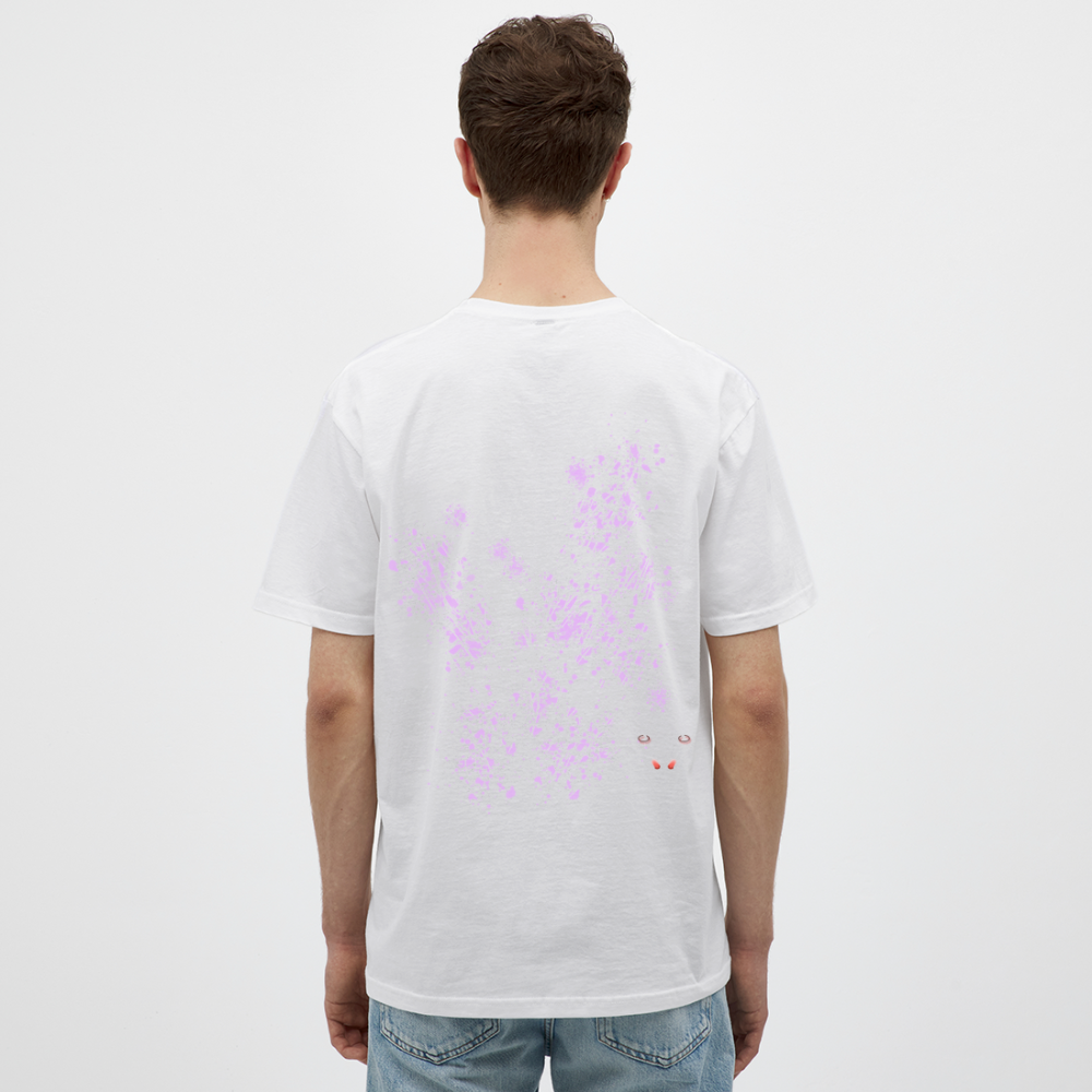 Men T-Shirt Light Purple Wings - Weiß