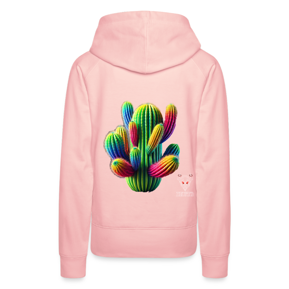 Woman Hoodie Prismatic Cactus Bloom - Kristallrosa