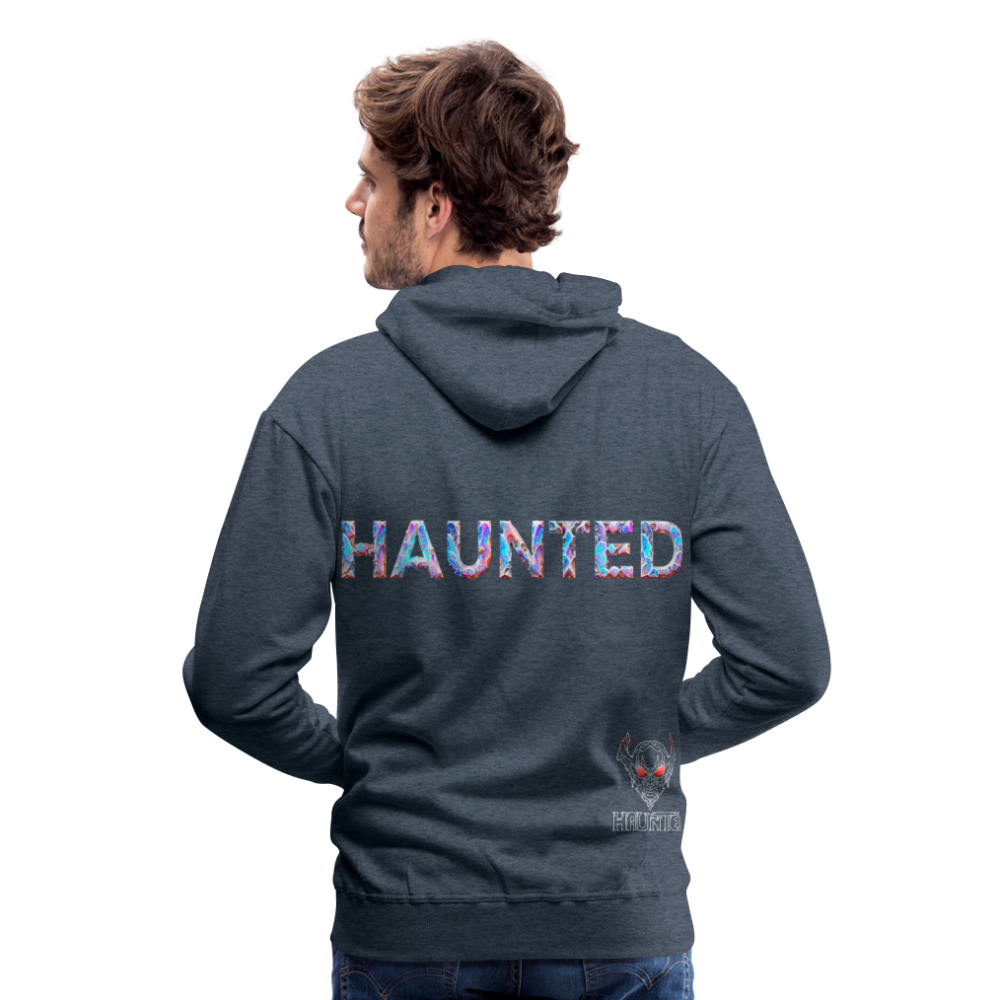 Men Hoodie Opal Aura Mist - Jeansblau