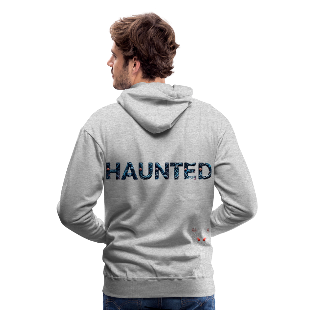 Men Hoodie Abyssal Coral Glow - Grau meliert