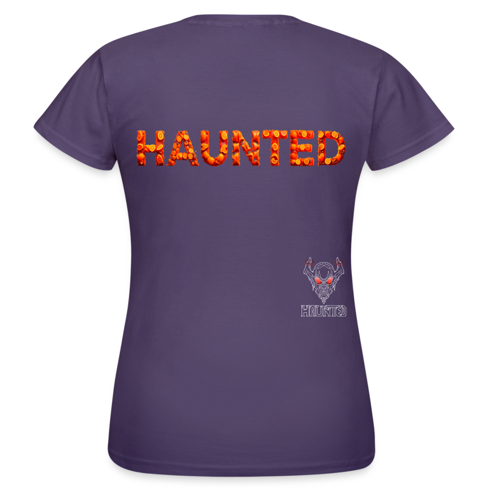 Women T-Shirt Citrus Burst Zest - Dunkellila