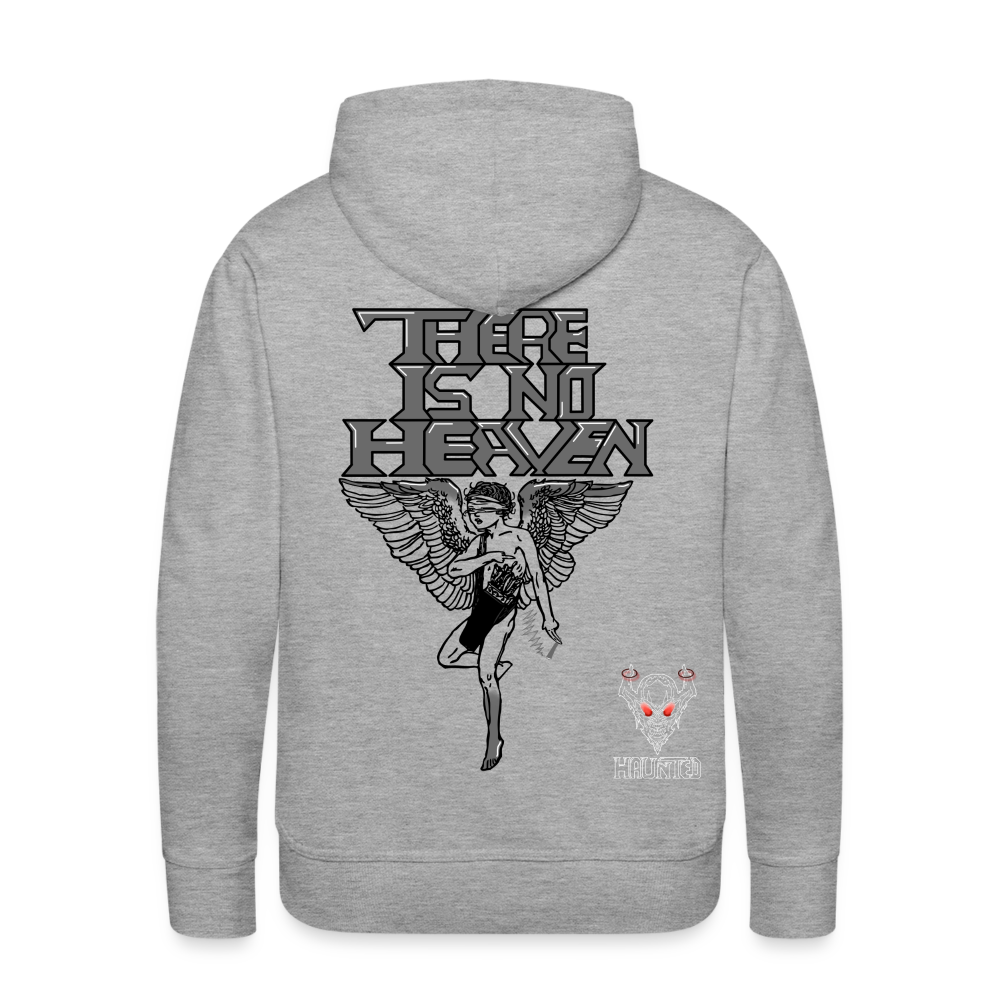 Men Hoodie There Is No Heaven - Grau meliert