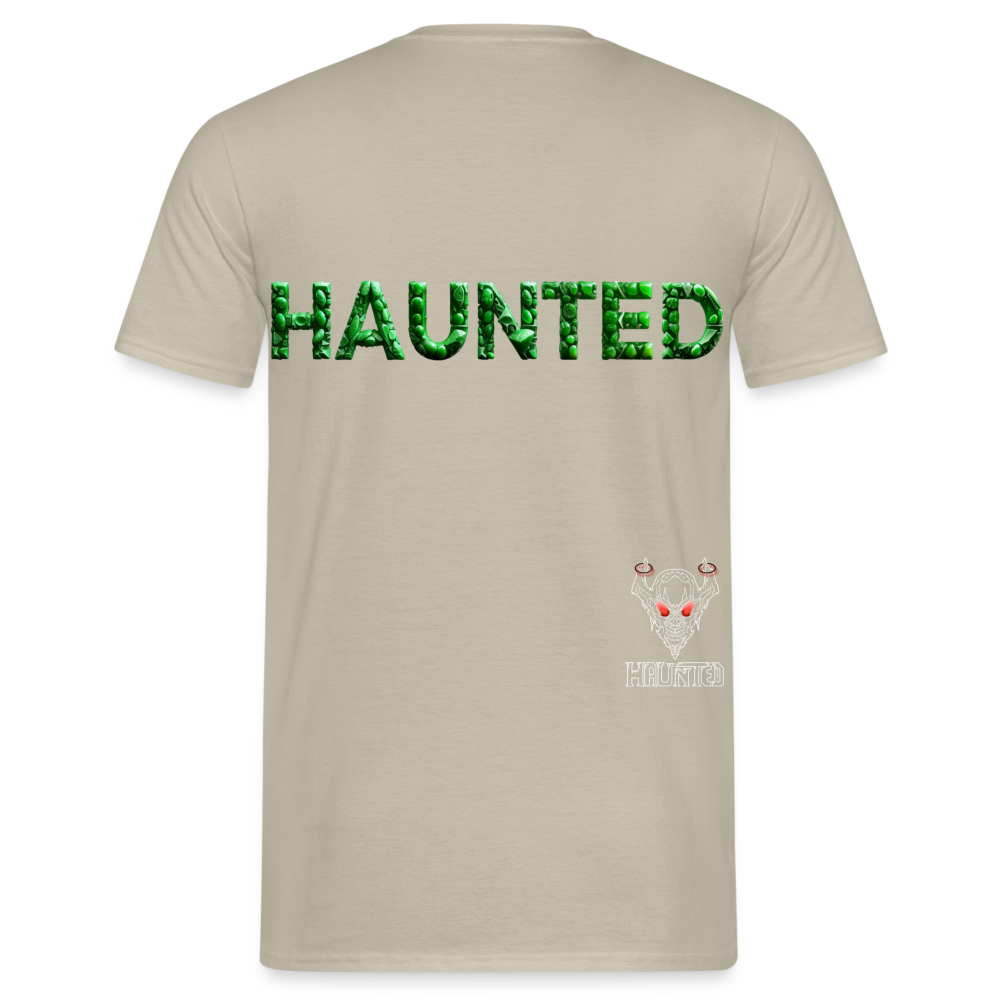 Men T-Shirt Emerald Gem Elixir - Sandbeige