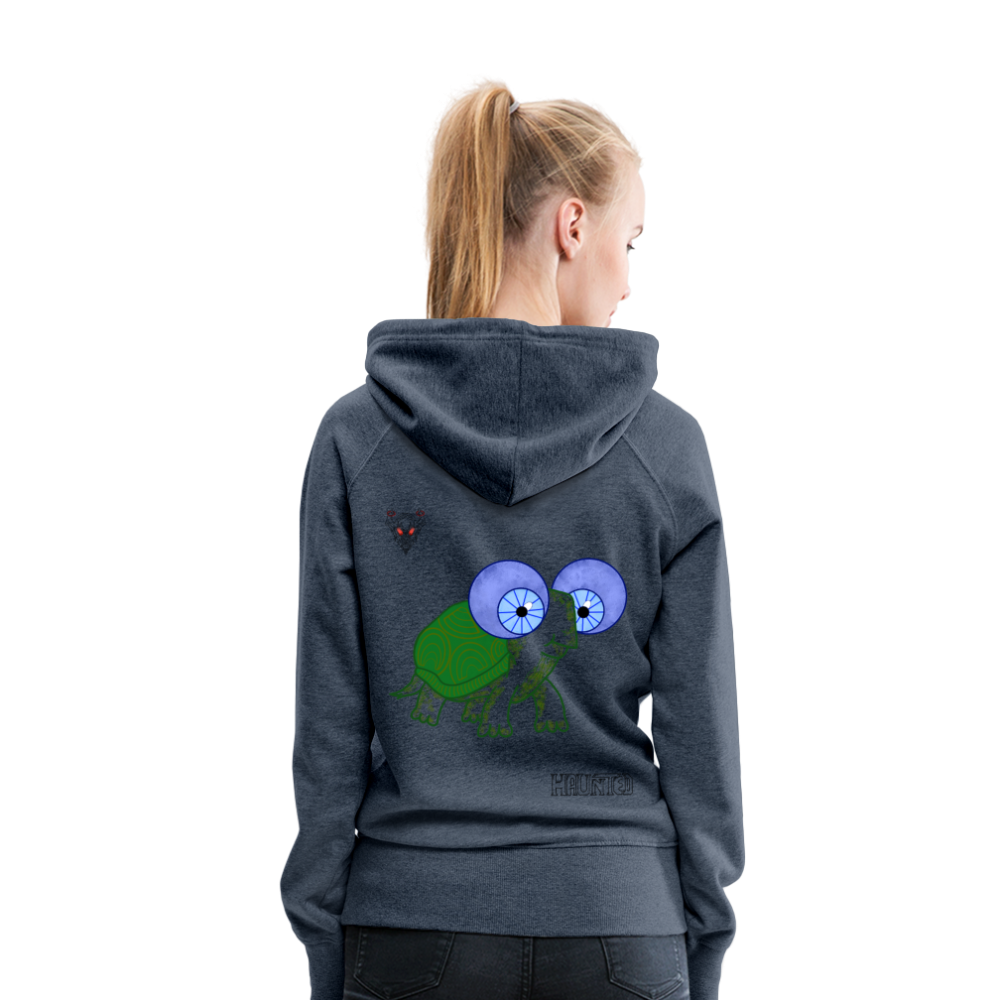 Woman Hoodie Turtle - Jeansblau