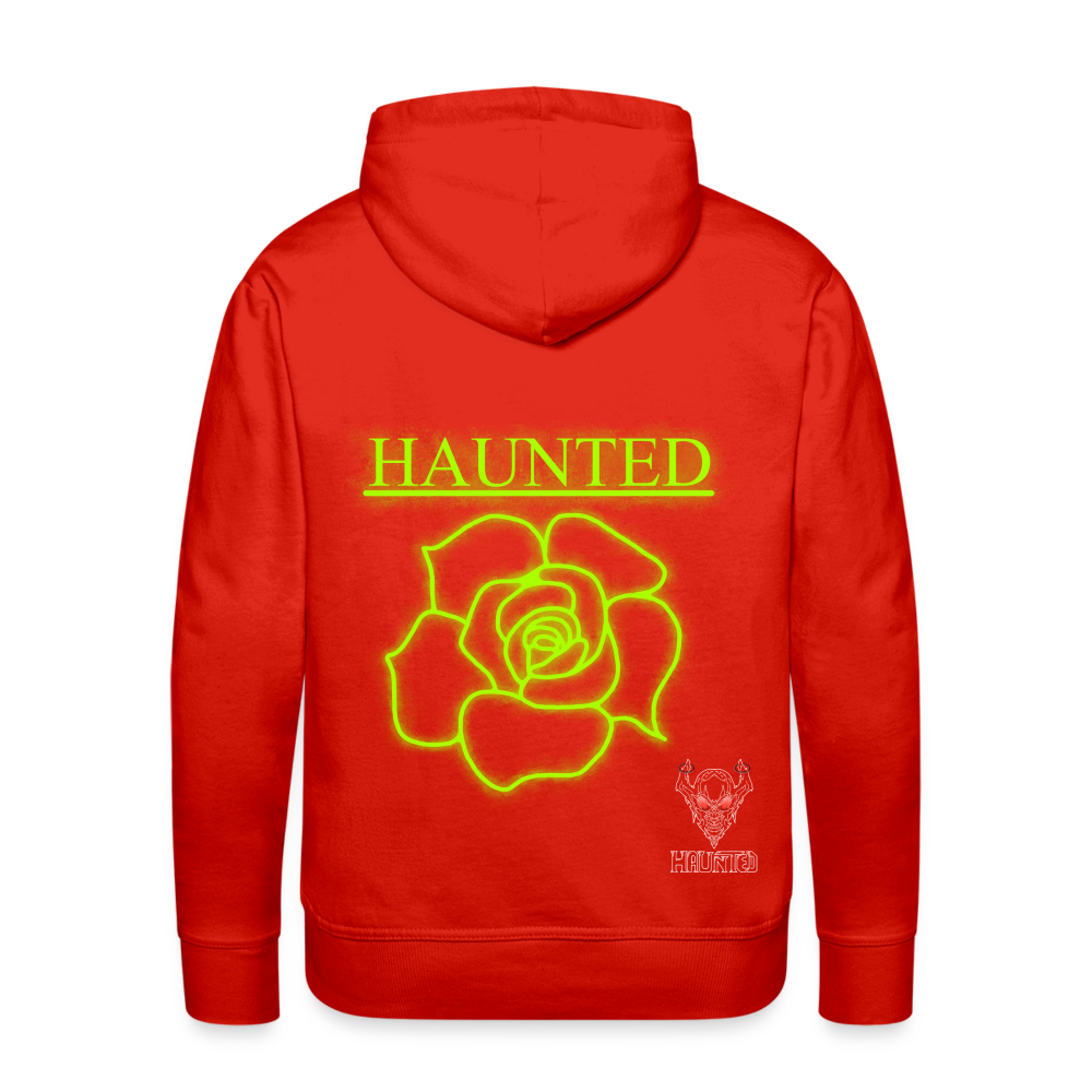Men Hoodie Poison Neon Rose - Rot