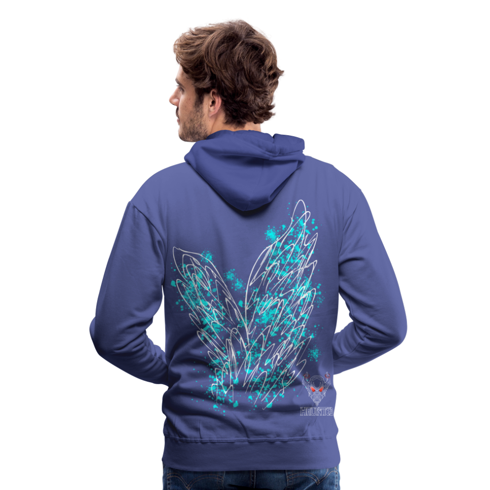 Men Hoodie Aqua Wings - Königsblau
