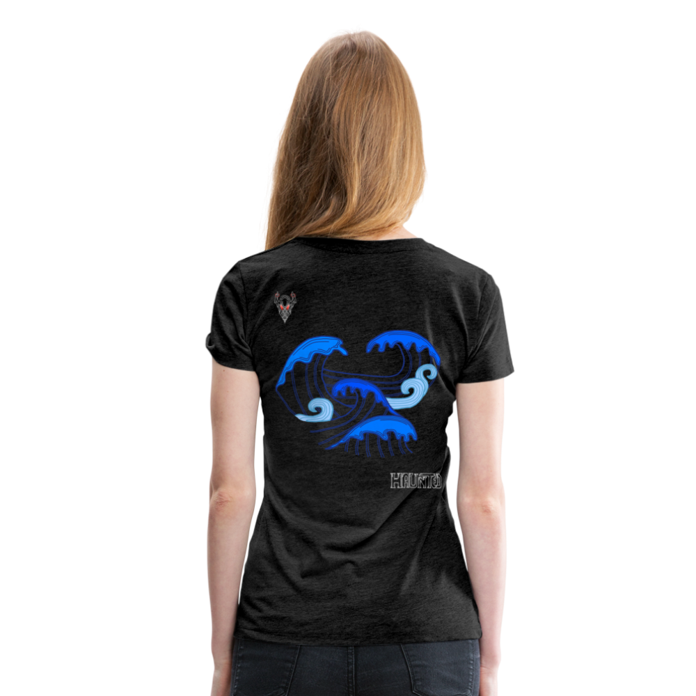 Woman T-Shirt Waves clean Light - Anthrazit