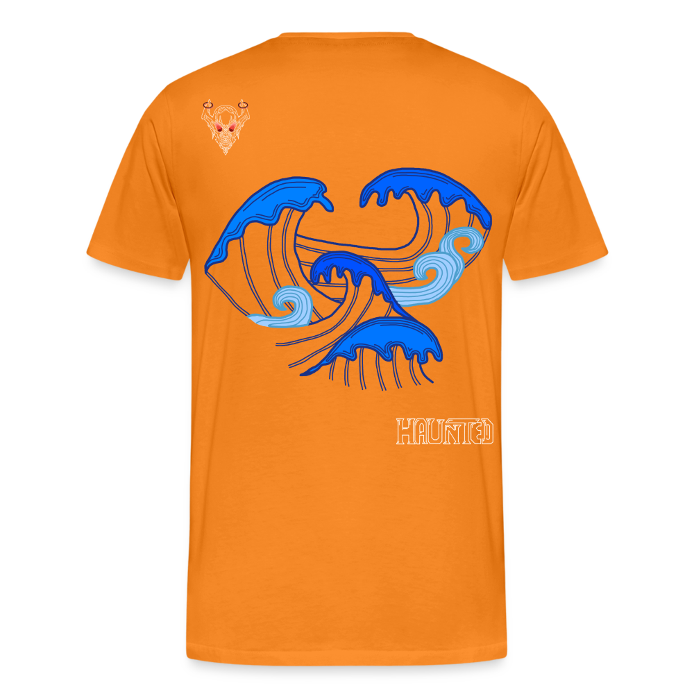 Man T-Shirt Waves clean Light - Orange