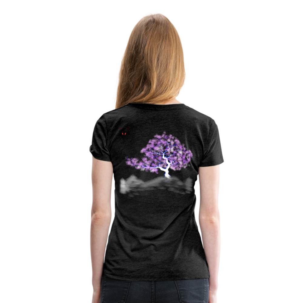 Woman T-Shirt Cherry Blossom - Anthrazit