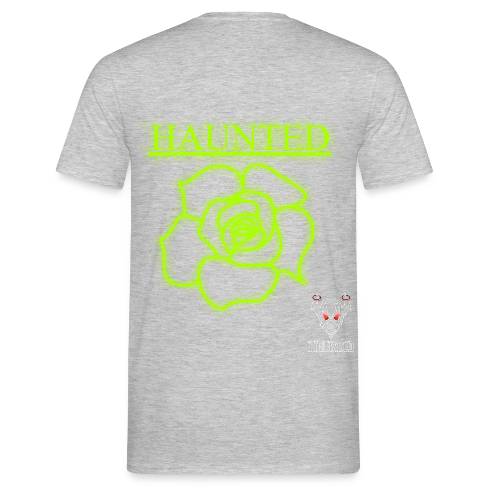Men T-Shirt Poison Neon Rose - Grau meliert