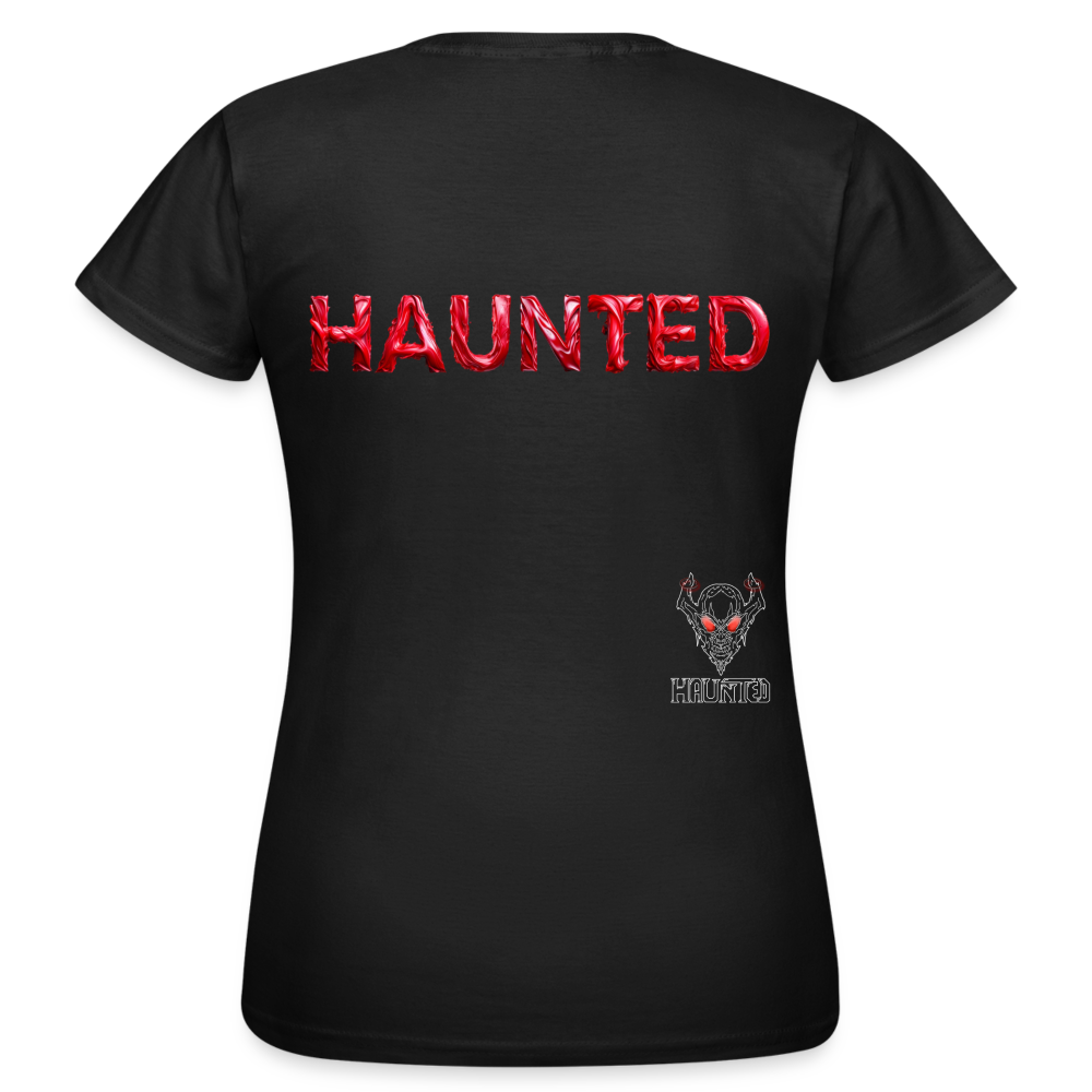 Women T-Shirt Crimson Silk Blaze - Schwarz