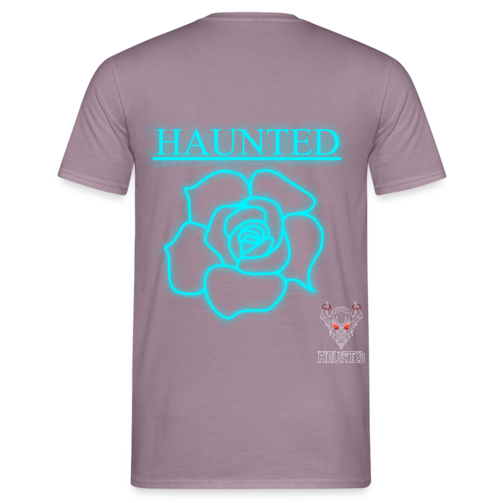 Men T-Shirt Original Neon Rose - Lilagrau 