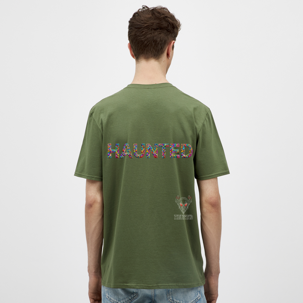 Men T-Shirt Haunted Doodle Dreams - Militärgrün