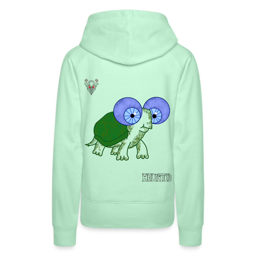 Woman Hoodie Turtle - helles Mintgrün