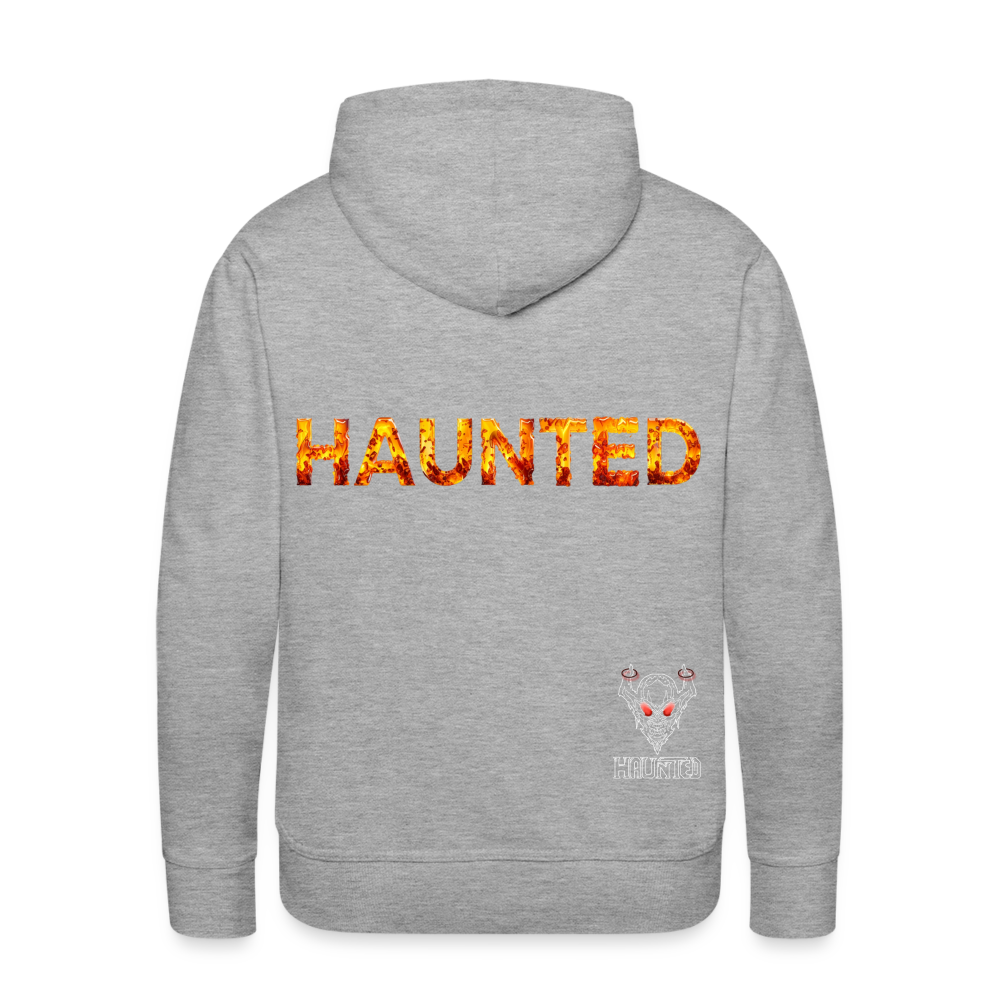 Men Hoodie Amber Flame Essence - Grau meliert