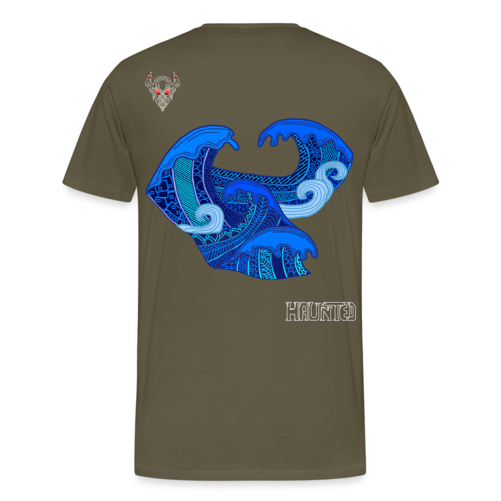 Man T-Shirt Waves Light - Khaki